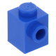 LEGO kocka 1x1 oldalán egy bütyökkel, kék (87087)